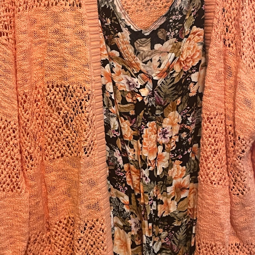 Torrid Peach Knit Cardigan